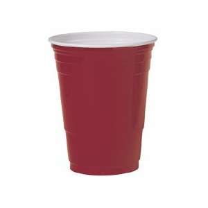  Solo Cup Company  Party Cups, Plastic, 16 oz., 50/BG, Red 