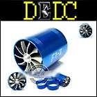 DEDC Double Supercharger Turbine Turbo charger Air Intake Fuel Saver 