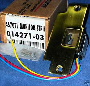 Monitor Strike, Von Duprin 4570T1, for cylinder lock  