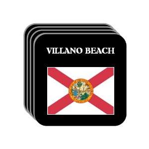  US State Flag   VILLANO BEACH, Florida (FL) Set of 4 Mini 