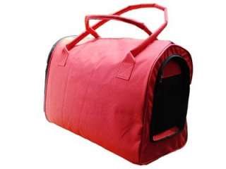   Carrier Bergan Pet Dog Cat Soft Travel Tote Tent Airline Approved Red