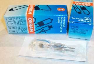 QTY 10 NEW OSRAM 64386 200W AIRFIELD LAMPS/BULBS G6.35  