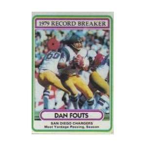  Dan Fouts 1979 Record Breaker Topps Card 1980 Sports 