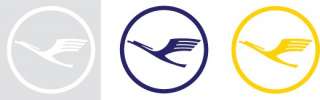 Lufthansa Airline 3 Label s Sticker Air Cargo Air Line  