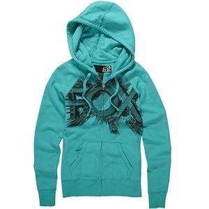   Racing Womens Charge It Foxy Zip Up Hoody   Large/Teal Automotive
