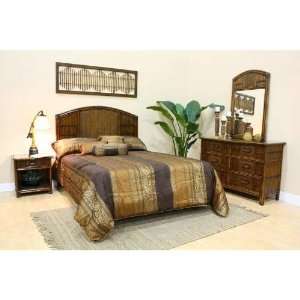  Hospitality Rattan 4 PC SET 710 B K ATQ Polynesian 4 Piece 