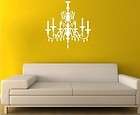 Wall Decals Chandelier Crystal   Vinyl Wall Stickers Art Graphics
