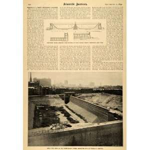 1899 Article Scientific 42nd Street Reservoir Removal   Original Print 