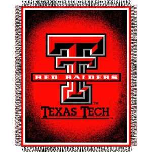 Texas Tech Red Raiders NCAA Triple Woven Jacquard Throw (019 Focus 