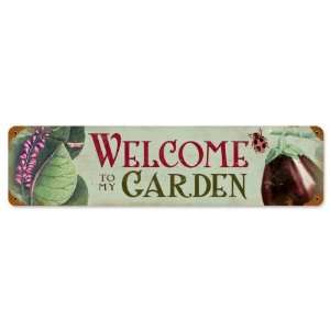com Welcome to my Garden Home and Garden Vintage Metal Sign   Victory 