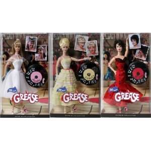  Pink Label Collection Grease Barbie Set Of 3 Toys & Games