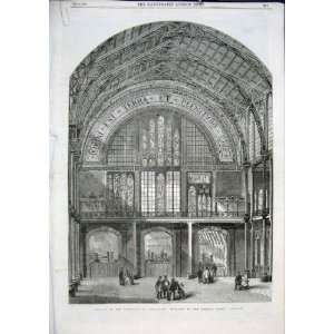  West Annexe International Exhibition Antique Print 1862 