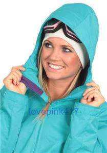 NWT Women Burton Misty Vista Green Snowboard Ski Rain Jacket M  