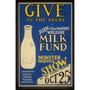 Photo Give to the needy Join the mayors welfare milk fund  Monster 