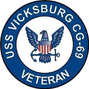  US Navy USS Vicksburg CG 69 Ship Veteran Decal Sticker 3.8 