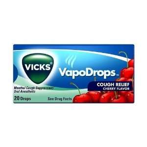 Vicks Cough Drops 20 packs Cherry  Grocery & Gourmet Food