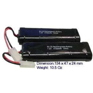  NiCD Battery Pack Two 7.2V 1700mAh NiCd Battery Pack 
