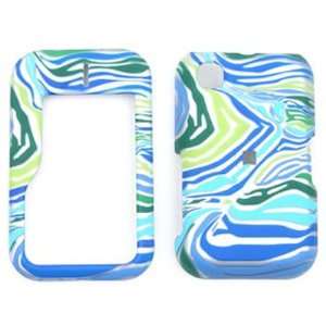  Nokia Surge 6790 Blue/Green Zebra Print Hard Case/Cover 