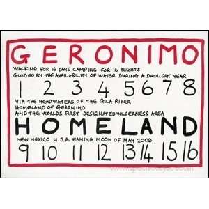    Geronimo Homeland  A Short Walk in the Gila Hamish Fulton Books