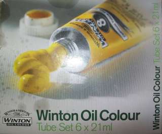 WINSOR & NEWTON WINTON OIL COLOUR 6pc TUBE SET/6 x 21ml  