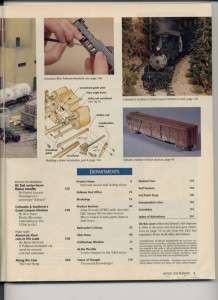 Model Railroader Jan 1998 Virginian & Ohio Layout BC Flatcar Drawings 