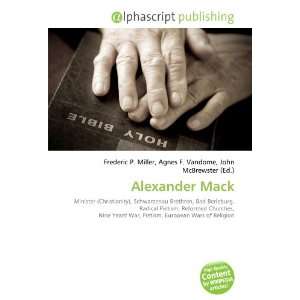  Alexander Mack (9786133780927) Books