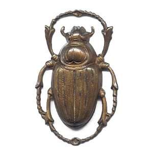  Vintage Large Scarab Beetle Charm or Pendant , Qty 1 