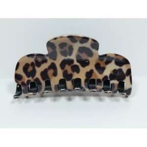  Charles J. Wahba   Medium Rounded Hair Claw in Leopard 