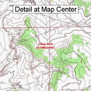  USGS Topographic Quadrangle Map   Gallup West, New Mexico 