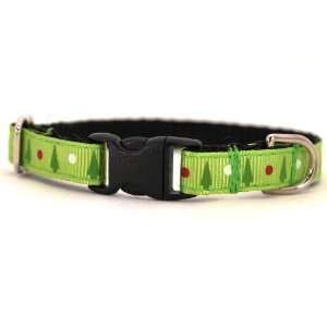  Christmas Tree Holiday Cat Collar Large 7 12, 3/8 wide 