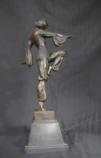 French Bronze Chiparus Art Deco Bronze Exotic Dancer Figurine  