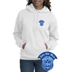  Zeta Phi Beta Patch Crest Hooded Sweatshirt Sports 