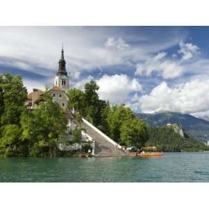 Church of the Assumption, Bled Island, Lake Bled, Slovenia, Europe 