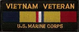 Vietnam Veteran US Marines Combat Action Ribbon Patch  
