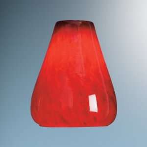 Bruck Lighting K74098RED Red Fritted Lucy Glass Shade for G9, LED, and 