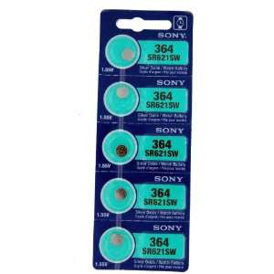  Sony Watch Battery Button cell SR621SW SR 621SW 364 (Pack 