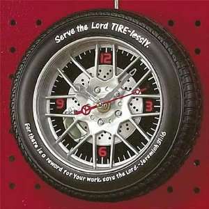  Serve the Lord Tire Clock