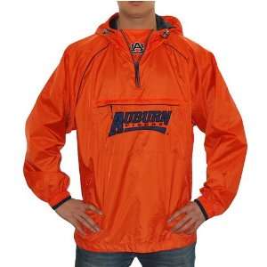  NCAA University of Auburn Tigers orange pullover hoodie windbreaker 