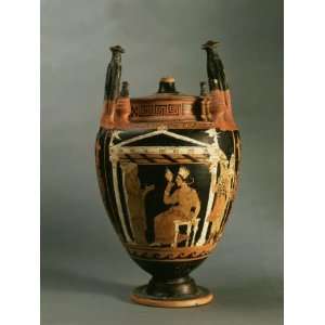  Goddess Aphrodite Looking into Mirror, Vase, Sicilian 