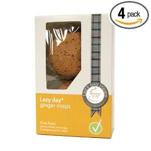 Lazy Day Foods Ginger Snaps, 3.5 Ounce Packages (Pack of 4)  