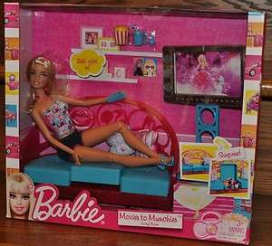 Barbie Movies to Munchies Living Room Furniture Gift set Doll 