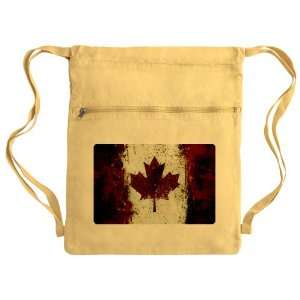   Bag Sack Pack Yellow Canadian Canada Flag Painting HD 