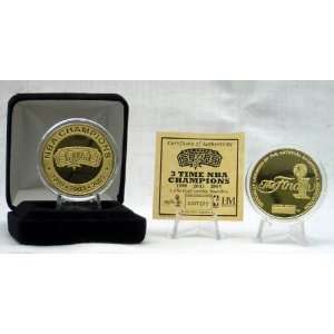  San Antonio Spurs 3 Time Champion 24KT Gold Coin Sports 