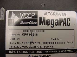 Vicor MegaPAC MP5 95516 DC Power Supply 4.5 24.4V 2 10A  