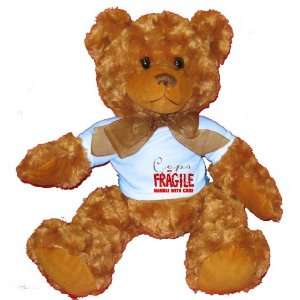  Cops are FRAGILE handle with care Plush Teddy Bear with BLUE T 