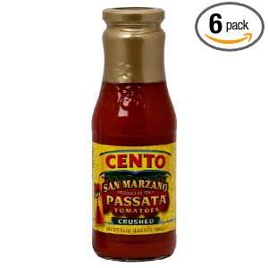 Cento Foods (Alanric) Tomato, Crushed, Passata, 24 Ounce (Pack of 6 