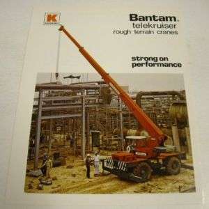 Koehring c. 1980s Bantam Rough Terrain Crane Brochure  