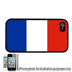  France French Flag Apple iPhone 4 4S Case Cover Black 