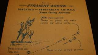   Arrow Injun uities Card Book 1 #20 Tracking Vegetarian Animals  
