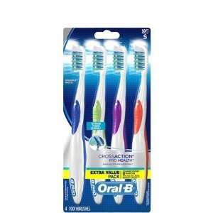  Oral B pro health crossaction toothbrush, soft   4 ea /pack Health 